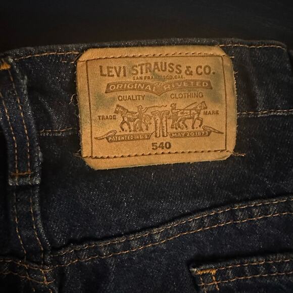 VTG Levis 540 Jeans Mens Blue Size 42x30 Leather Tab‎ Classic Straight Leg - Picture 10 of 10